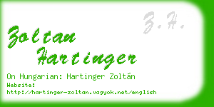 zoltan hartinger business card