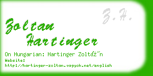 zoltan hartinger business card